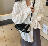 fashion shoulder messenger bag niche design triangle bag HZ1024