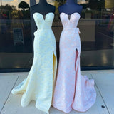Floral Printed Mermaid Prom Dress HZ1024