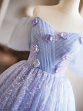 Appliques Sequins Homecoming Dress, Beautiful A-Line Short Prom Dress HZ1024