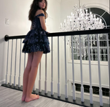 Sweetheart Tiered Short Homecoming Dress HZ1024