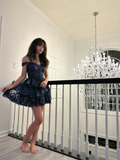 Sweetheart Tiered Short Homecoming Dress HZ1024