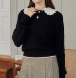Collar Wool Pullover Knitwear HZ1024