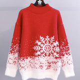 Snowflake Long Sleeve Sweater HZ1024