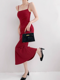 mermaid spaghetti strap long dress HZ1024