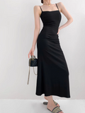 mermaid spaghetti strap long dress HZ1024