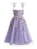 Sweetheart Neckline Lavender Applique Mini Short Prom Dress Homecoming Dress HZ1024