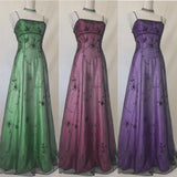 Blue Gradient Empire Prom Dresses Backless Romantic Beaded Evening Dresses Guest Dresses HZ1024
