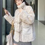 Lamb Fur Padded Coat HZ1024