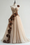 Sweetheart Quincea?era Dress Tulle Applique Ball Gown Long Prom Dress Wedding Dress HZ1024