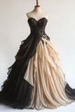 Sweetheart Neck Chiffon Applique Long Prom Dress Elegant Evening Gown HZ1024