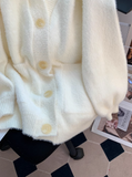 college style, furry cardigan sweater coat HZ1024
