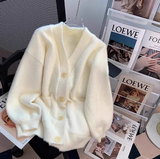 college style, furry cardigan sweater coat HZ1024