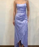 Spaghetti Straps Prom Dress With Slit HZ1024