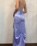 Spaghetti Straps Prom Dress With Slit HZ1024