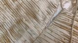 A-line Spaghetti Straps Satin Beaded Long Prom Dress V-neck Retro Evening Dress HZ1024