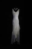 Chiffon Beaded Long Prom Dress Simple Mermaid Wedding Dress HZ1024