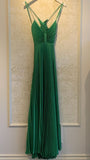 Green Backless Prom Dress for Vegas Pool Party?? Glam Chiffon Evening Dress for Special Ocassion HZ1024