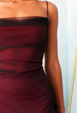 Spaghetti Straps Tulle Long Prom Dress with Silt HZ1024