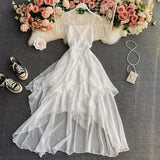 Irregular Lace Up Dress A Line Fashion Dress HZ1024