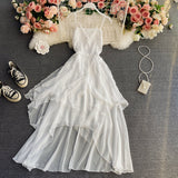 Irregular Lace Up Dress A Line Fashion Dress HZ1024