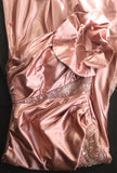 Mermaid One Shoulder Satin Beaded Sequin Long Prom Dress Bridalmaid Dress HZ1024