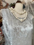 A-Line Satin Long Prom Dress HZ1024