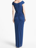 Midnight Blue Mermaid Gown ??V Neck Pretty Prom Dress for Events&Party HZ1024