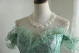 A-Line Tulle Beading Sequins Short Prom Dress Homecoming Dress HZ1024