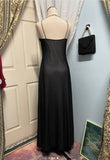 Blue Mermaid Spaghetti Strap Tulle Beading Long Prom Dress V-Neck Vintage Party Dress HZ1024