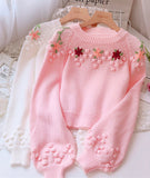 Flowers Long Sleeve Sweater HZ1024