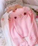 Flowers Long Sleeve Sweater HZ1024