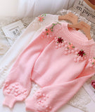 Flowers Long Sleeve Sweater HZ1024