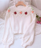 Flowers Long Sleeve Sweater HZ1024