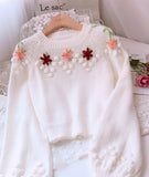 Flowers Long Sleeve Sweater HZ1024
