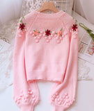 Flowers Long Sleeve Sweater HZ1024