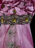 Mermaid Spaghetti Straps Satin Beaded Long Prom Dress Beautiful Bridalmaid Dress Birthday Dress HZ1024