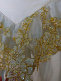 A-Line Strapless Satin Sequins Long Prom Dress Embroidered Applique Wedding Dress HZ1024
