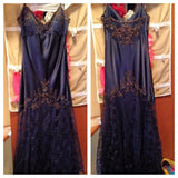 Spaghetti Straps Lace Beaded Prom Dress Graduation Prom Dress Adult Ceremony Dress HZ1024