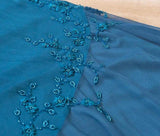 Spaghetti Strap Chiffon Beaded Appliqu¨¦ Long Prom Dress Evening Dress HZ1024