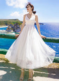 A Line Tulle Dress Summer Dress HZ1024
