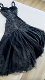 Yellow Mermaid Tulle Chiffon Long Prom Dress Pretty Birthday Dress HZ1024