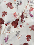 ruffled halter dress with floral print HZ1024