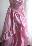 Spaghetti Strap Satin Long Bridesmaid Dress Birthday Quinceanera Dress Prom Dress HZ1024