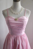 Spaghetti Strap Satin Long Bridesmaid Dress Birthday Quinceanera Dress Prom Dress HZ1024
