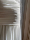 Bodycon Dress Strapless Chiffon Long Prom Dress Simple Evening Dress HZ1024