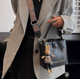 Korean style fashion shoulder messenger bag niche design portable bucket bag HZ1024