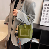 Korean style fashion shoulder messenger bag niche design portable bucket bag HZ1024