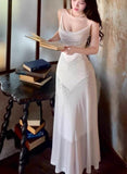 White Bodycon Dress Spaghetti Straps Prom Dress Graduation Prom Adult Ceremony Dress HZ1024