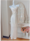 Green Mermaid Spaghetti Straps Prom Dress Backless Birthday Graduation Prom Dress HZ1024