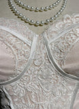 Pink Strapless Mermaid Tulle Lace Long Prom Dress Sweetheart Neckline Formal Dress HZ1024
